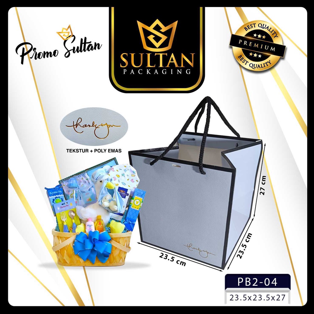 Paper Bag - Goddie Bag Color Marble - Tas Paper Bag Souvenir Jumbo Uk 24x24x27 cm - PB2 - Image 5