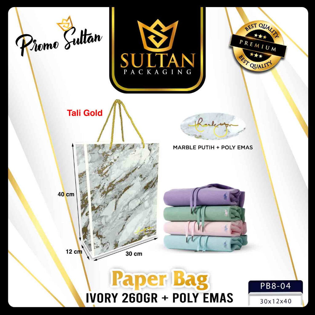 Paper Bag - Goddie Bag Rose Marble - Tas Hadiah aestetic kado ulang tahun jumbo - PB8 - Image 5