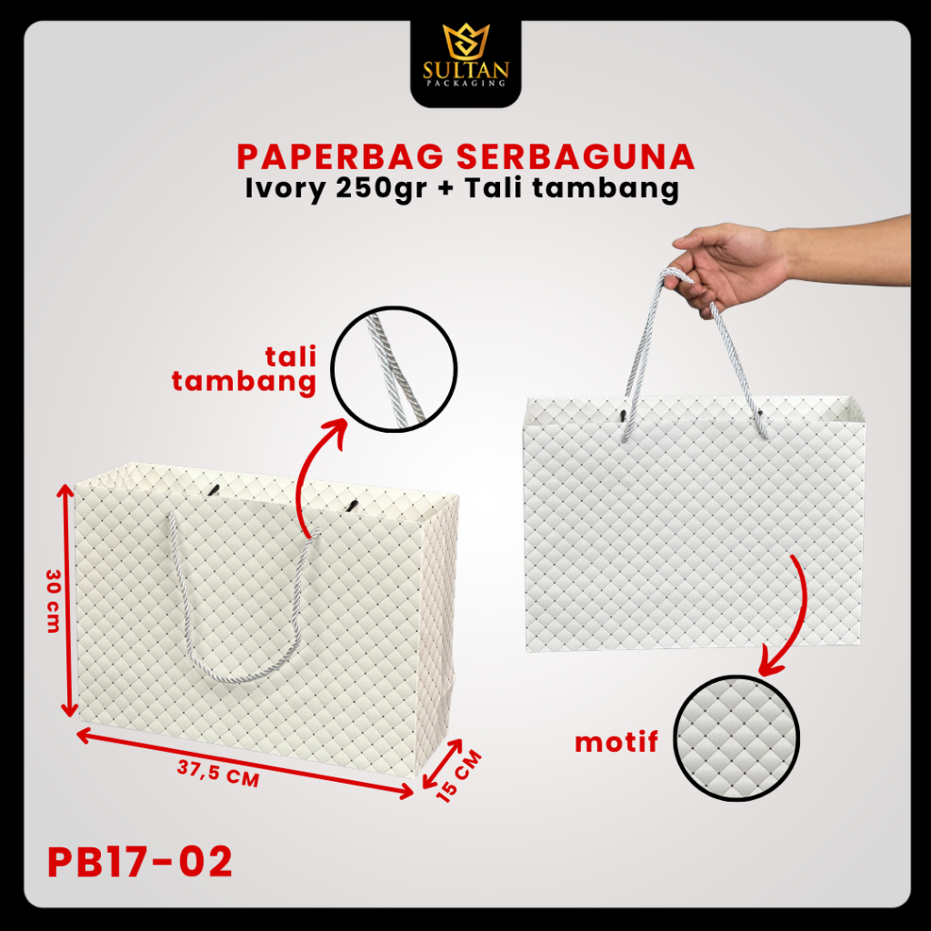 Paper Bag Hadiah Jumbo / Premium Gift Bag / Tas Kado Jinjing / PB17 - Image 3