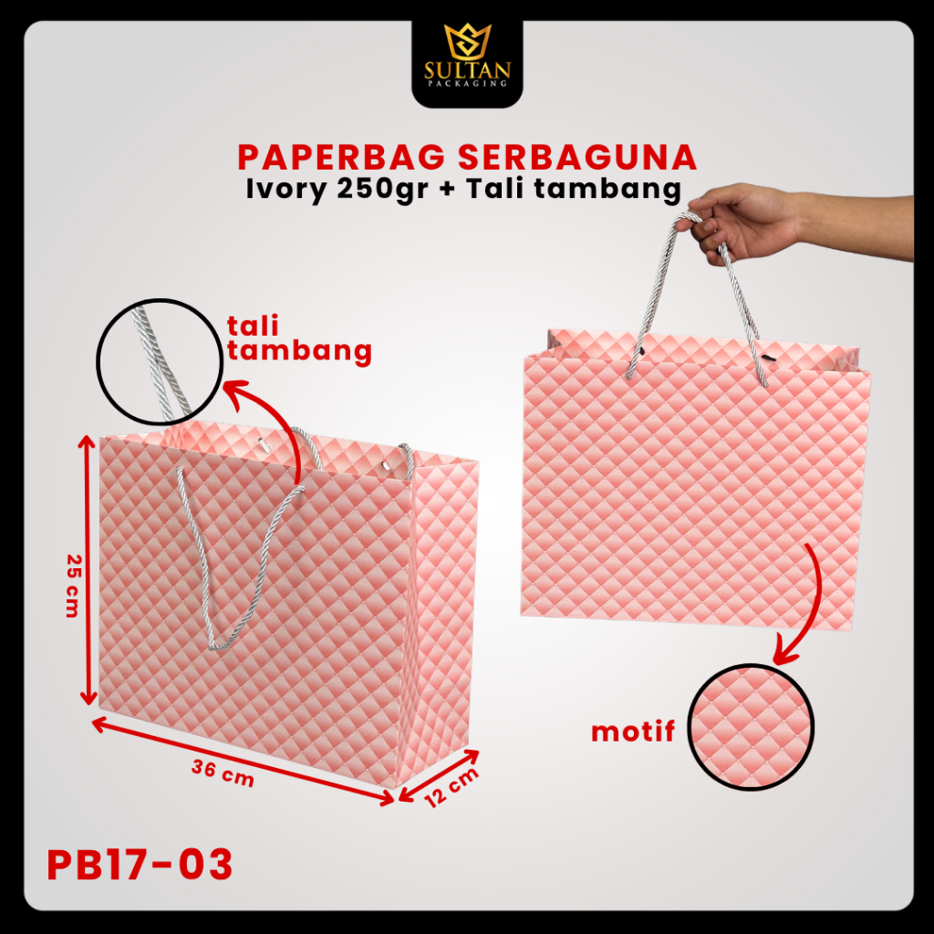 Paper Bag Hadiah Jumbo / Premium Gift Bag / Tas Kado Jinjing / PB17 - Image 4
