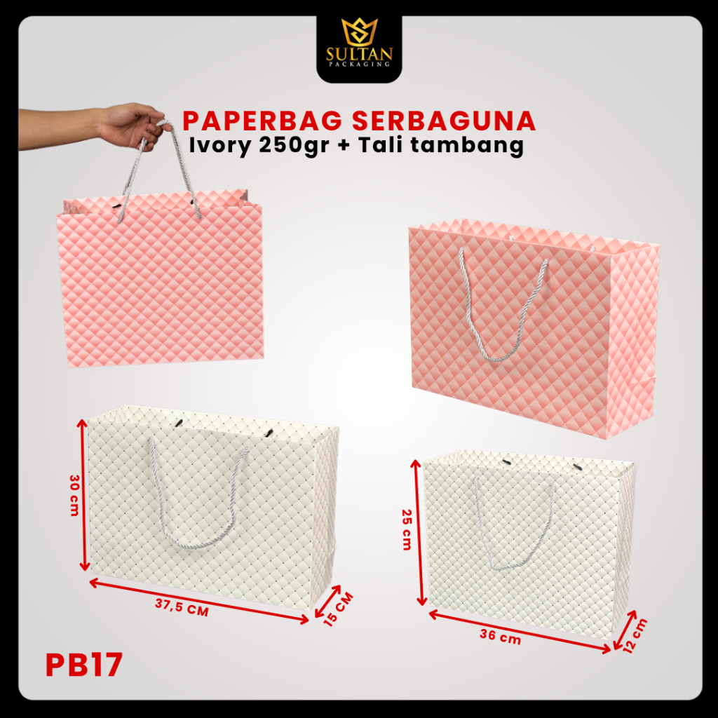 Paper Bag Hadiah Jumbo / Premium Gift Bag / Tas Kado Jinjing / PB17