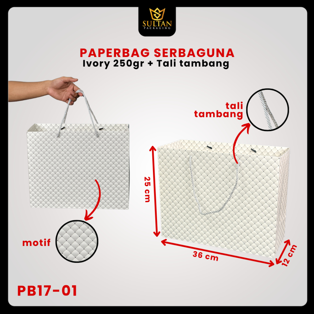 Paper Bag Hadiah Jumbo / Premium Gift Bag / Tas Kado Jinjing / PB17 - Image 2