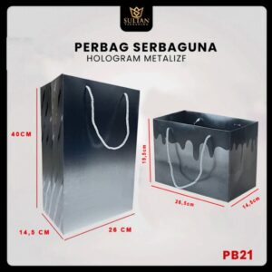 Paper Bag Hadiah Jumbo Premium Gift Bag Tas Kado Jinjing Metalize PB21 40CM x 26CM x 14.5CM