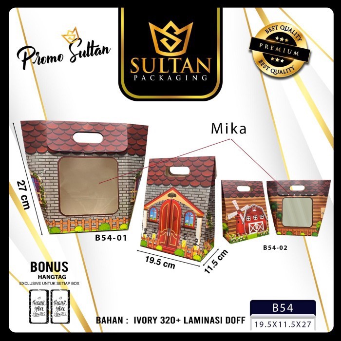 Paper Bag - Tas Souvenir Hadiah Ulang Tahun Lucu - B54 - Image 2