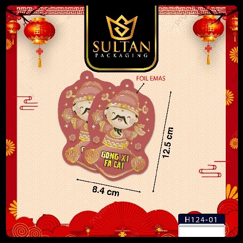 Aksesoris Kado Special Chinesse year - Kartu Ucapan Imlek - Hangtag Dekorasi Imlek - Paper Belt Imlek - H123 - Image 5