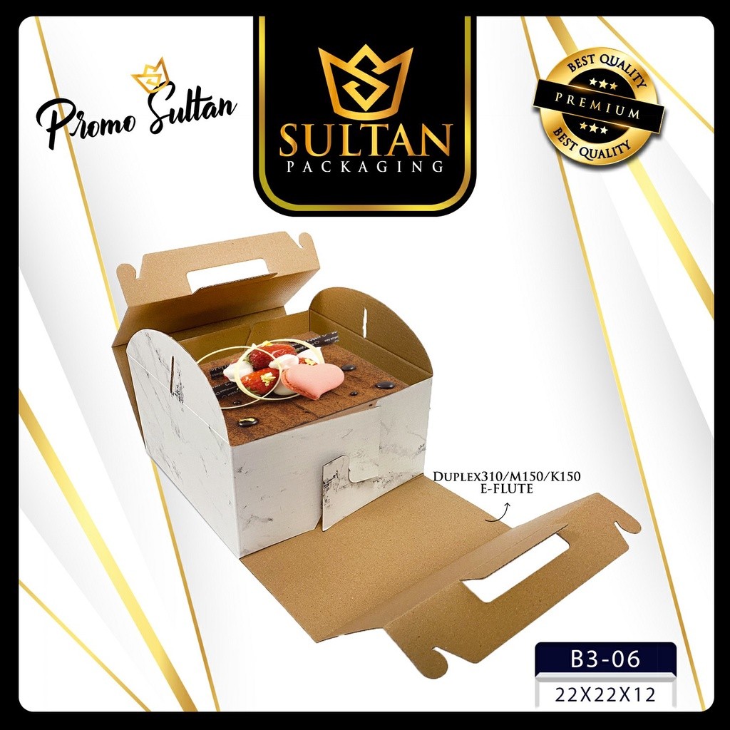 Cake Box - Dus Packaging Kue - Kotak Hampers Kue Ulang Tahun - A2-12 - Image 4