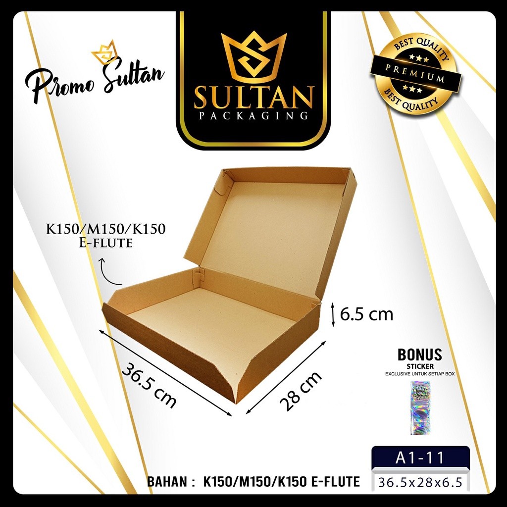 Dus Packaging - Kotak Kardus Pakaian Polos - Box Hadiah Warna Coklat Polos - A1-11 - Image 2