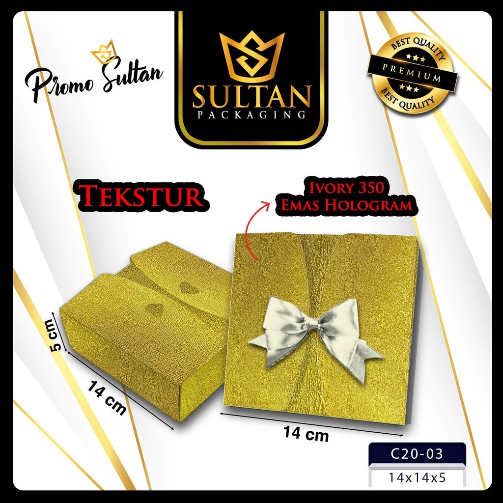 Kotak Kado Gift Box - Box Hadiah Hologram - Box Kado Silver Hologram - C20 - Image 4