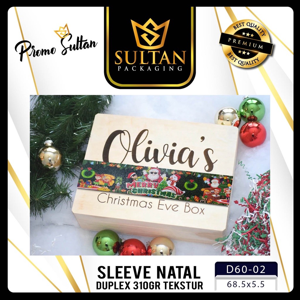 Sleeve Merry Chrismas - Paper Belt Natal - Sleeve Hadiah Natal - Dekorasi Hadiah Natal - D60 - Image 4