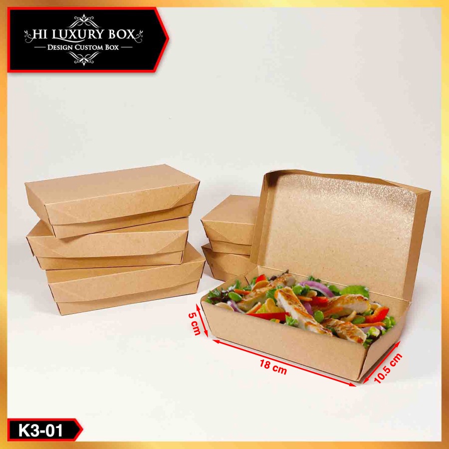Lunch Box|Kotak Makanan|Nasi|Roti|Burger|Kue|Kraft|Foodgrade|K3 kraft