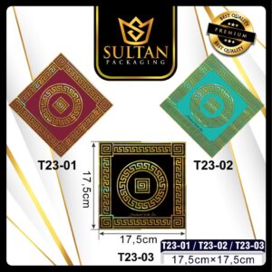 Cake Board - Tatakan Kue Kotak - Tatakan Kue Ukuran 17.5X17.5cm -T23