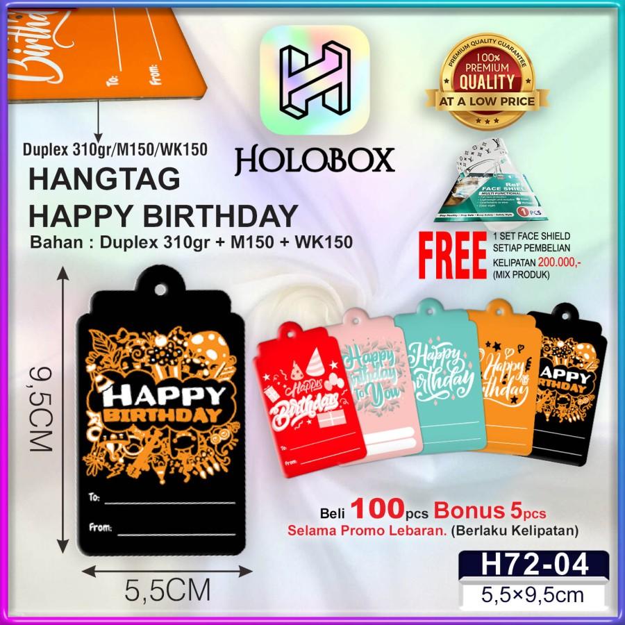 Hangtag|Hangtag Murah|Hangtag Happy Birthday|Hangtag Ulang Tahun|H72