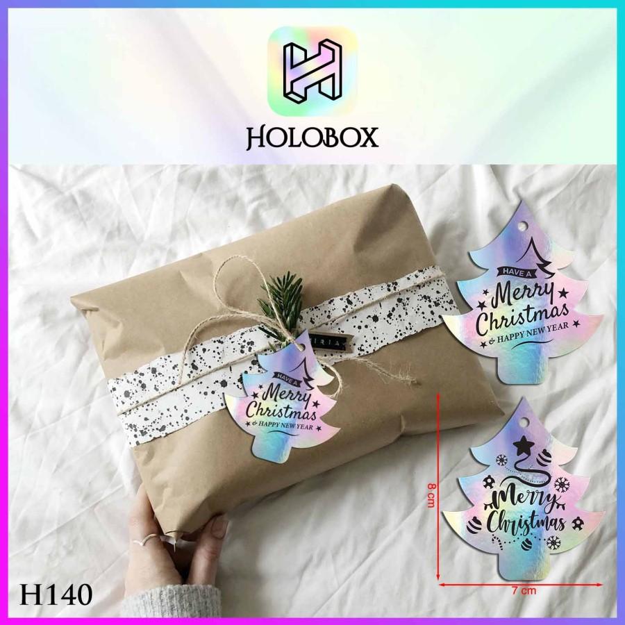 HANGTAG NATAL|MERRY CHRISTMAS|HOLOGRAM|SILVER|HIASAN|AKSESORIS|H140 - Image 3