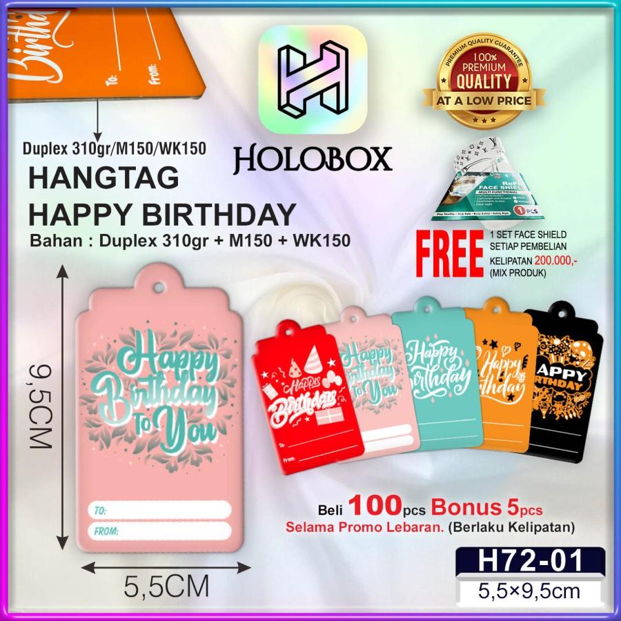Hangtag|Hangtag Murah|Hangtag Happy Birthday|Hangtag Ulang Tahun|H72 - Image 2