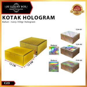 KOTAK SOUVENIR|KADO|HOLOGRAM|SERBAGUNA|MURAH|DUS|BOX|PACKAGING|C23