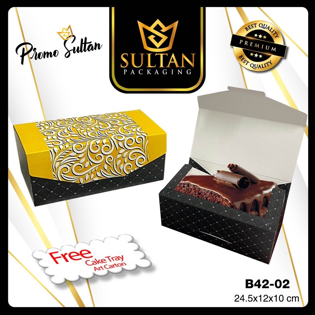 Cake Box - Kotak Kue Bolu - Kemasan Makanan Motif Batik - B42 - Image 3