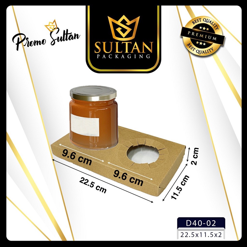 Kotak Hampers - Box Jar Packaging - Wadah Box Toples 2 Sekat Uk 23x12x12 - A2-25 - Image 3