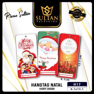 Hangtag|Hangtag Merry Christmas|Hangtag Murah|Hand tag 13.1x6.1 (H17)