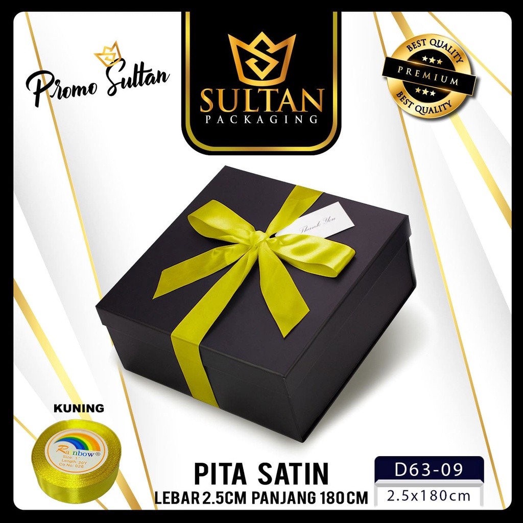 SULTAN - Pita Satin - Pita Kado Panjang Warna Warni - D63 - Image 3
