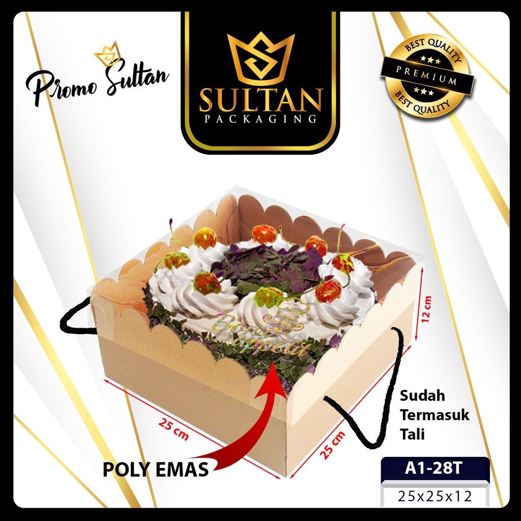 Cake Box - Kotak Kue Mika - Box Kue Tutup Transparan - A1-28 - Image 4