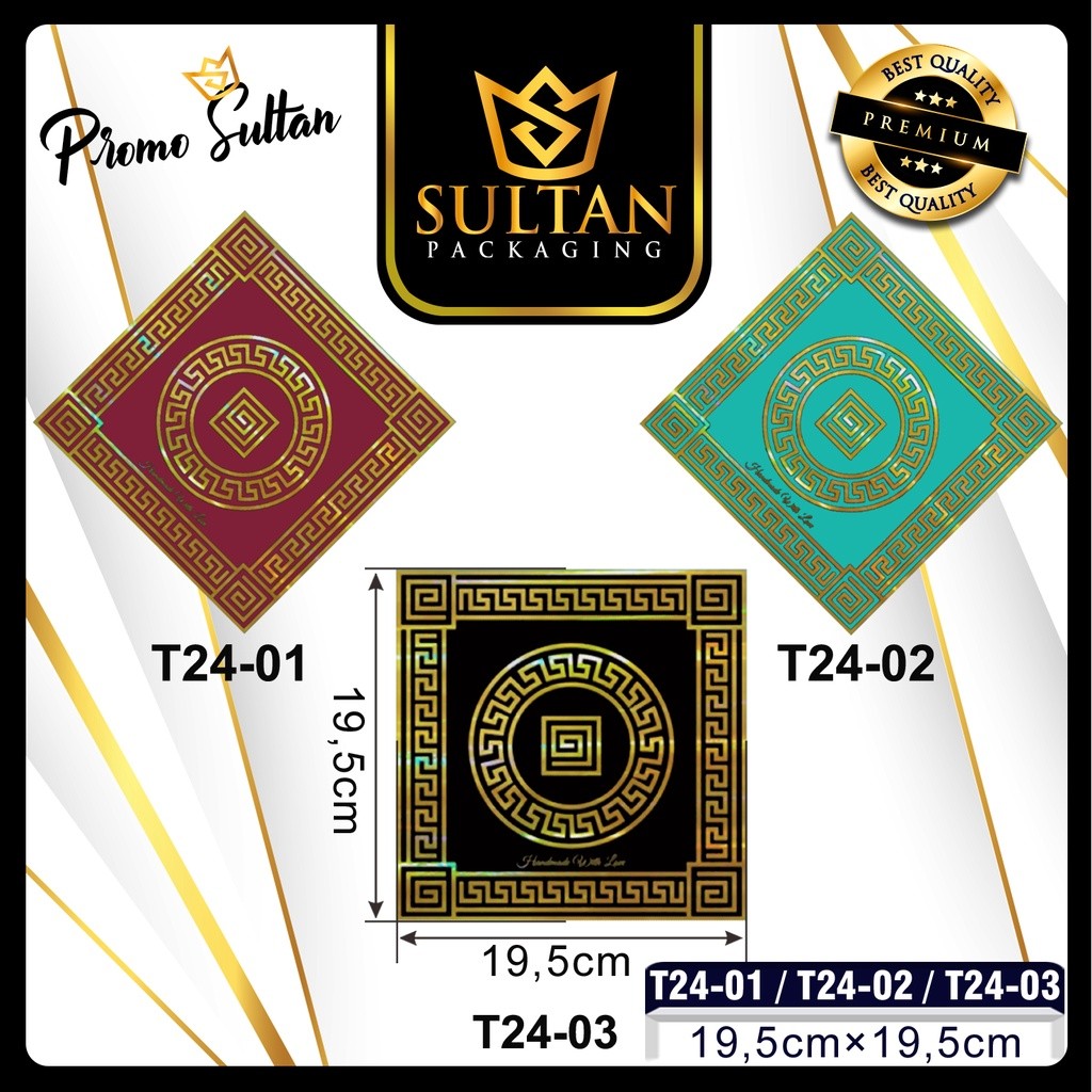 Cake Board - Tatakan Kue Kotak - Tatakan Kue Ukuran 19.5X19.5 cm - T24