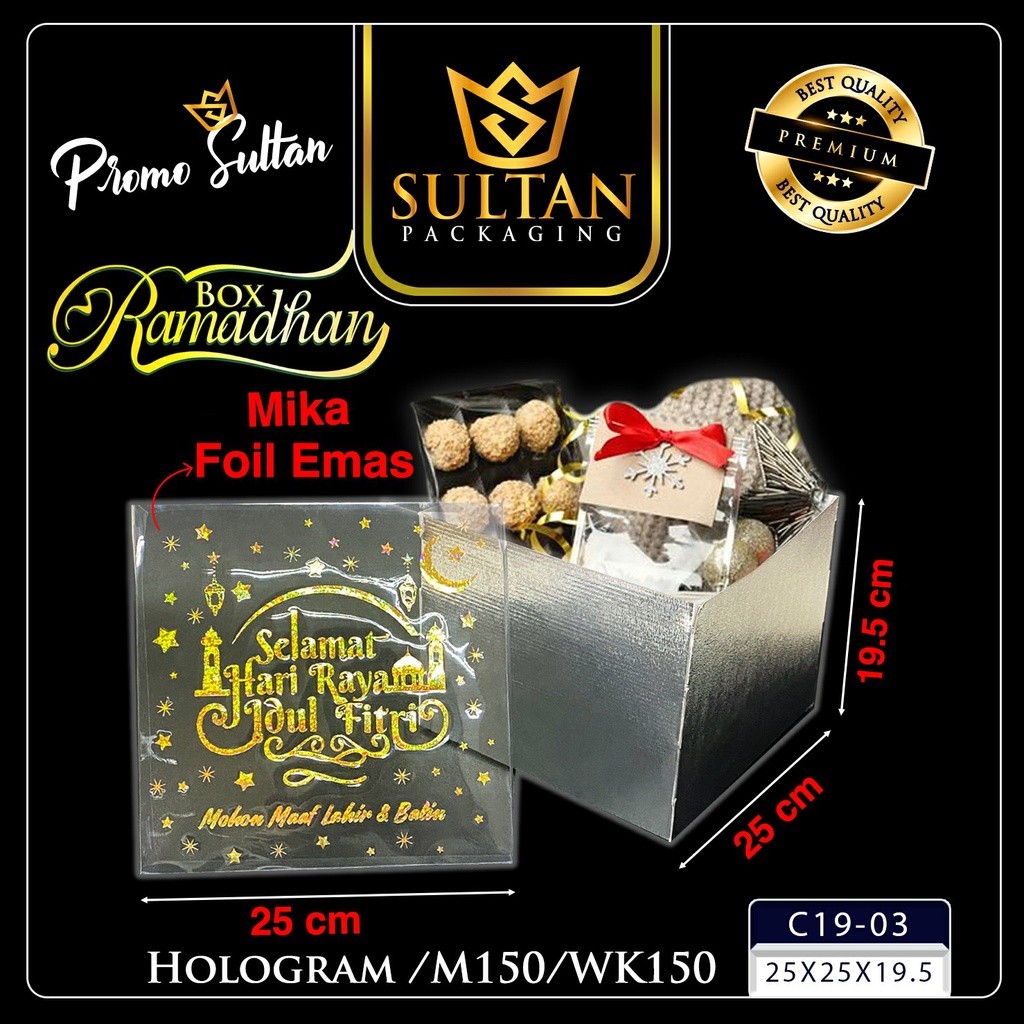 Kotak Kue Lebaran|Kotak Kado|Dus Packaging Idul Fitri|Box Mika|Hampers| C19-03 - Image 5
