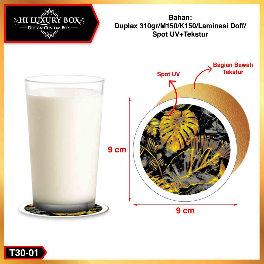 Tatakan Gelas Coaster Alas Anti Panas Cangkir Coffee T30