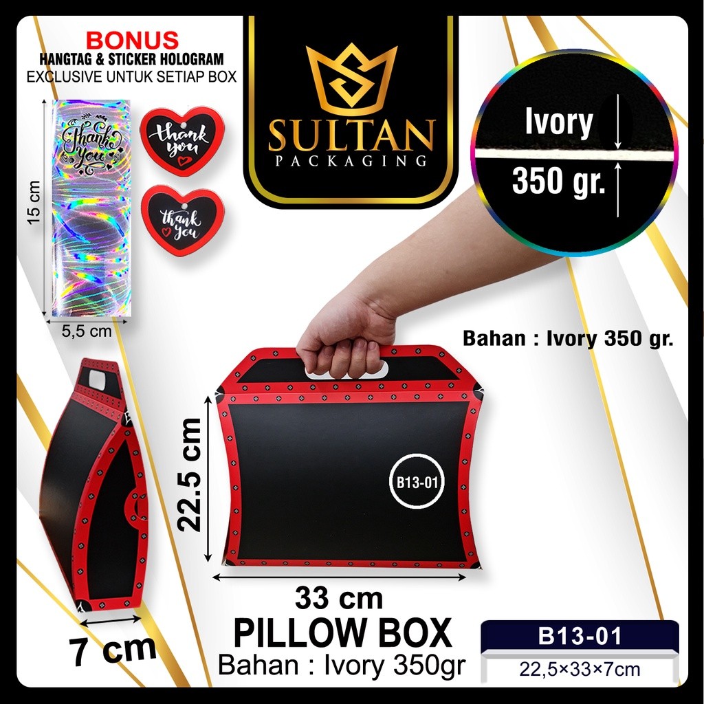 Pillow Box - Kotak Kado - Box Souvenir Hadiah unik - B13 - Image 3