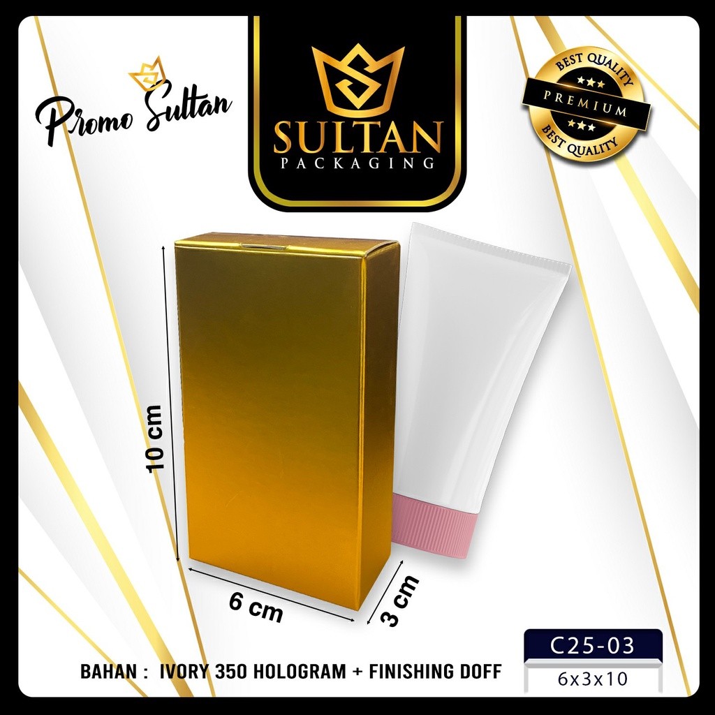 Packaging Souvenir - Kotak Hologram - Box Souvenir Mewah - Dus Hadiah Emas Hologram - C25 - Image 4