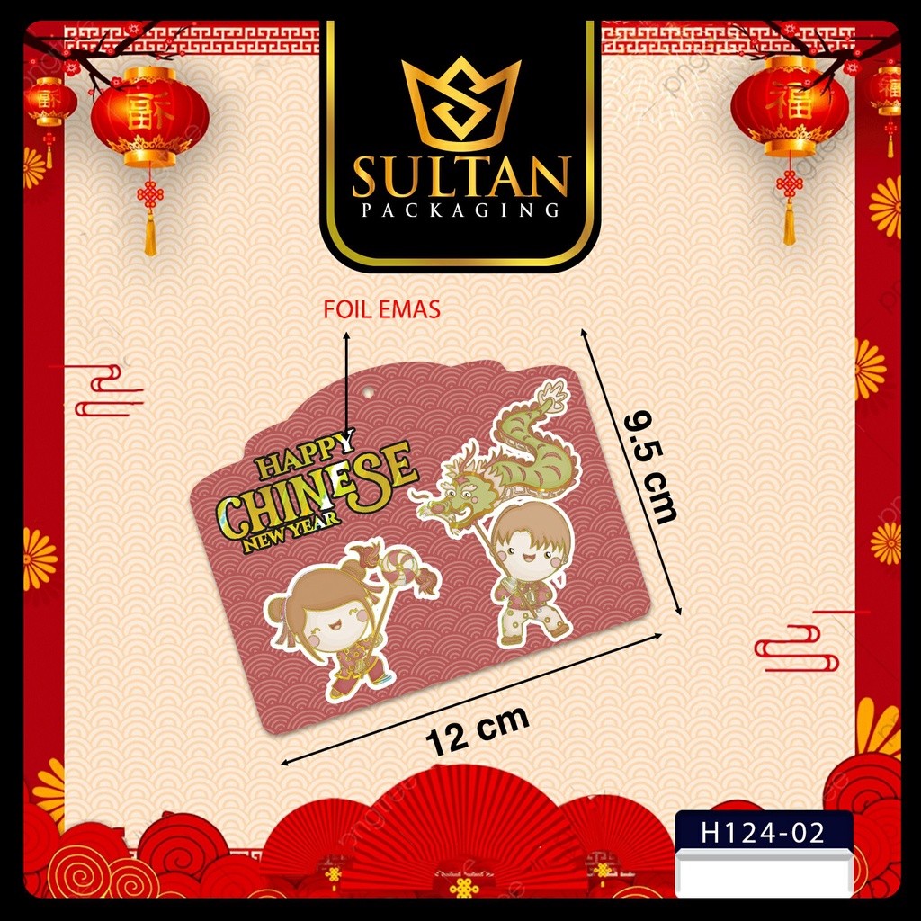 Aksesoris Kado Special Chinesse year - Kartu Ucapan Imlek - Hangtag Dekorasi Imlek - Paper Belt Imlek - H123 - Image 6
