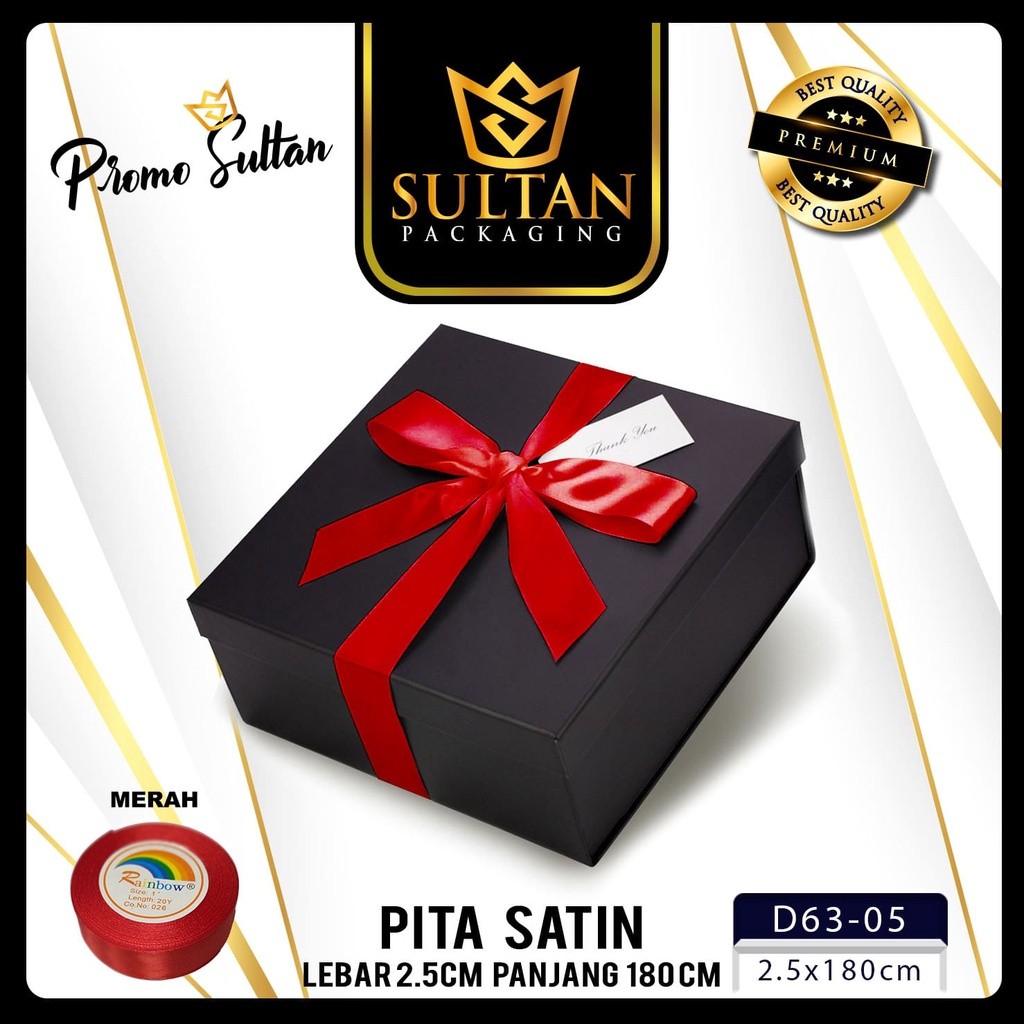 SULTAN - Pita Satin - Pita Kado Panjang Warna Warni - D63 - Image 7