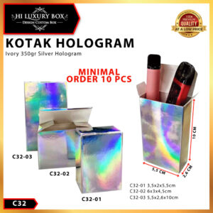 Kotak Souvenir|Box Hologram|Hadiah|Kotak Kado|Aksesoris|Box|Packaging|C32