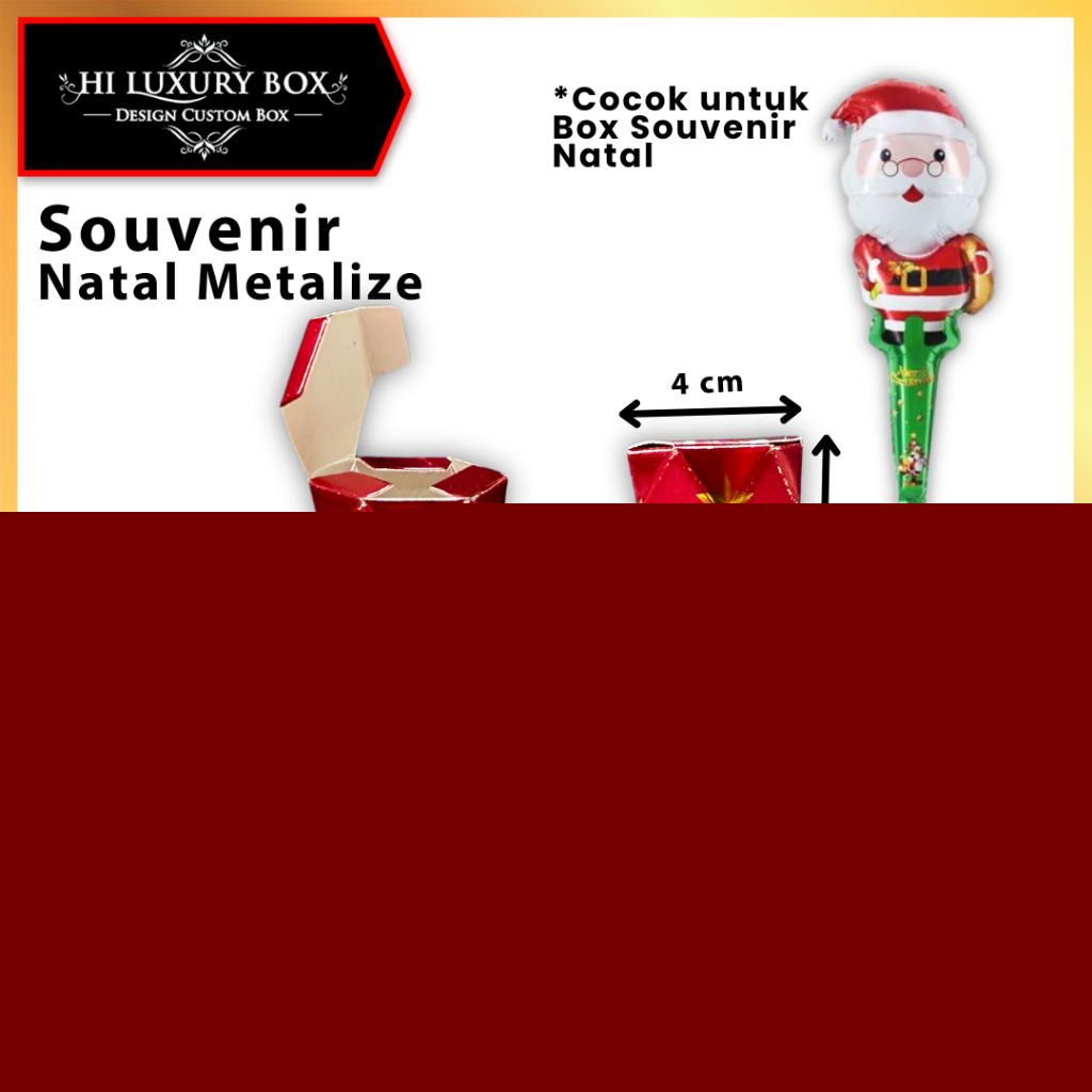 Box Natal / Kotak Kado Christmas /Souvenir Natal / D72
