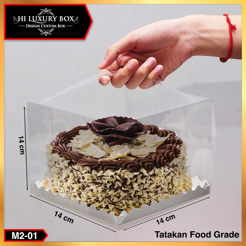 Box Cake Kotak Kue Packaging Mika Transparan Murah M2