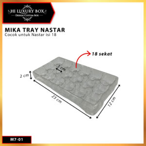 Mika Tray Kue Tatakan Sekat Nastar Isi 18| M7