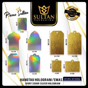Hangtag - Hangtag Hologram - Tag Label Ucapan - H105