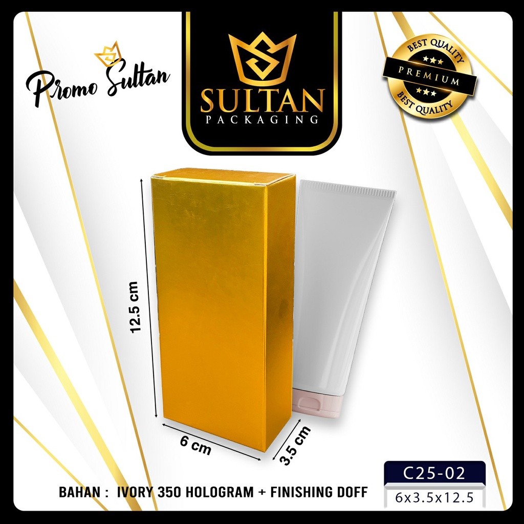 Packaging Souvenir - Kotak Hologram - Box Souvenir Mewah - Dus Hadiah Emas Hologram - C25 - Image 3