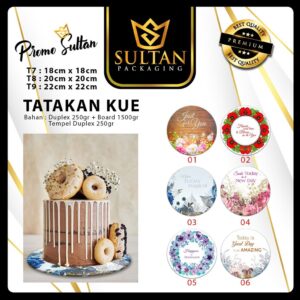 Cake Board - Tatakan Kue Bulat - Tatakan Kue Ukuran 22x22CM -T9