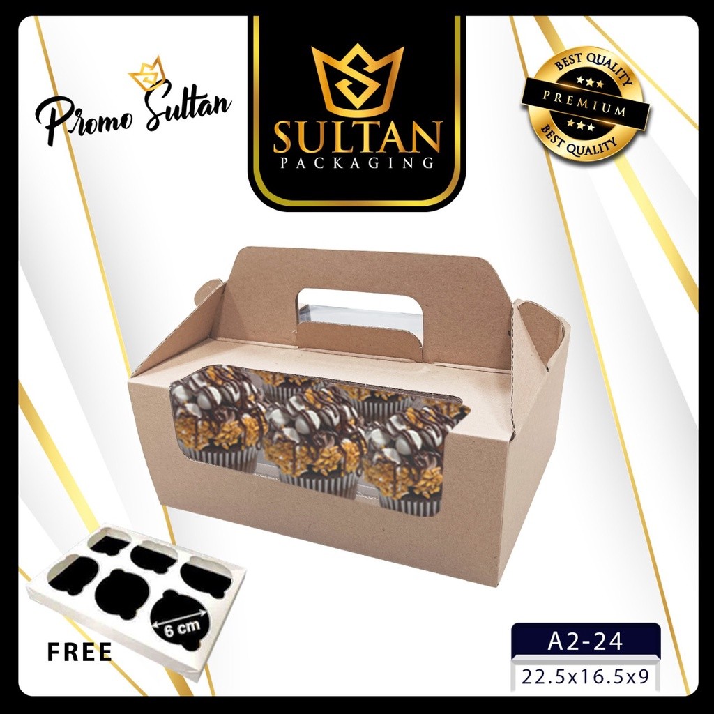 Cake Box - Kotak Hampers Makanan - Kotak Tentengan Makanan Motif Marble - B24 - Image 3