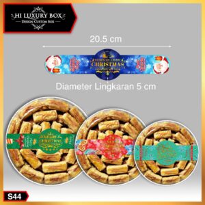 sticker natal|sticker murah|sticker toples|S44