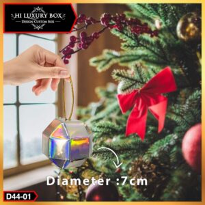 Hologram Ball Chrismast - Aksesoris Hiasan Natal - D44