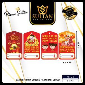 Hangtag Imlek|Hangtag Chineese New Year|Hangtag Murah|5X8.5|H122