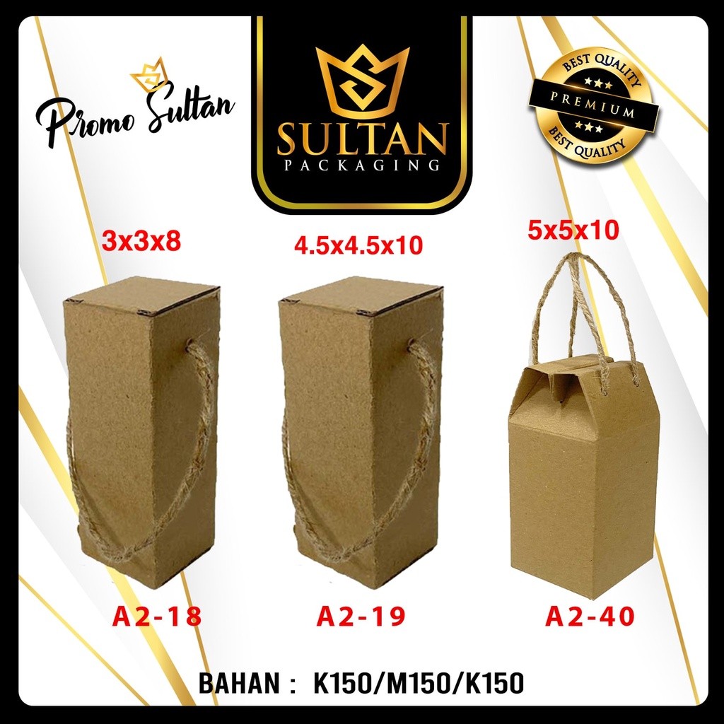 Packaging Souvenir - Kotak Souvenir Kraft - Kotak Packaging Souvenir Coklat Polos - A2-18 - Image 3
