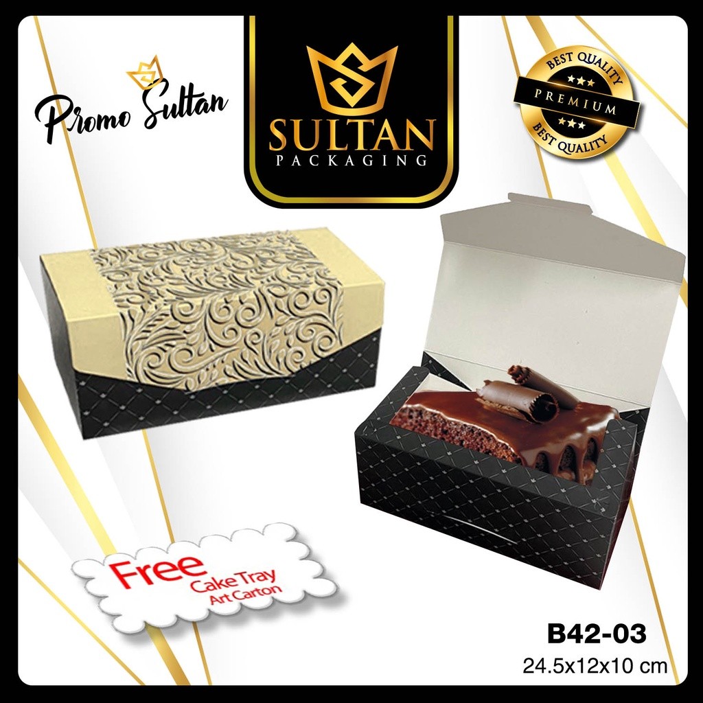 Cake Box - Kotak Kue Bolu - Kemasan Makanan Motif Batik - B42 - Image 4