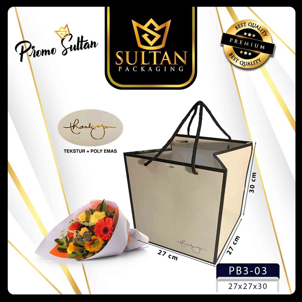 Paper bag - Goddie bag polos - Kantong Hadiah - Tas Souvenir Mewah - PB3 - Image 4