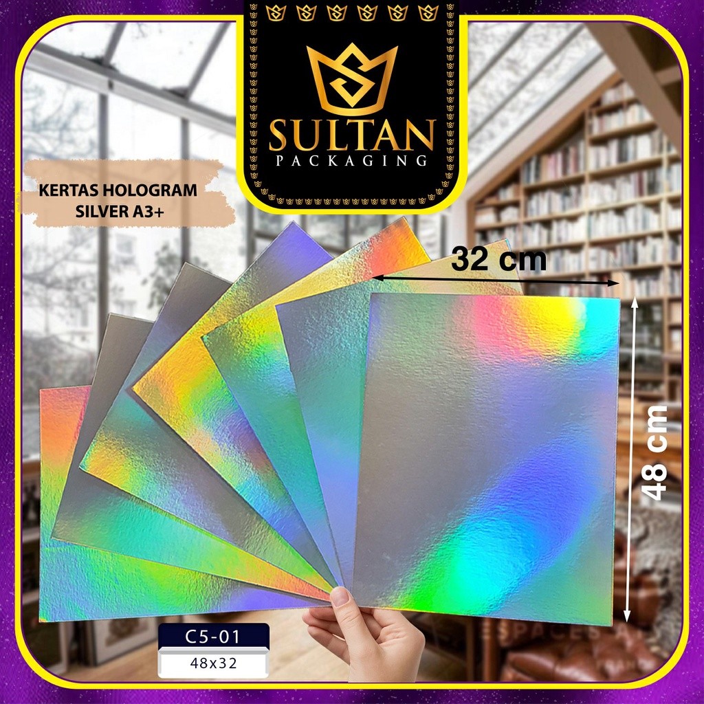 Paper - Laminating Hologram Paper - Kertas Hologram A3+A4+A5 - C5 - Image 2