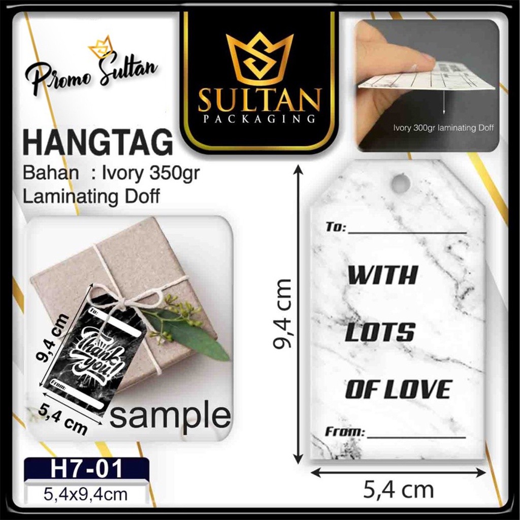 Hangtag|Label Baju|Hangtag Baju|Ivory|H7 - Image 3