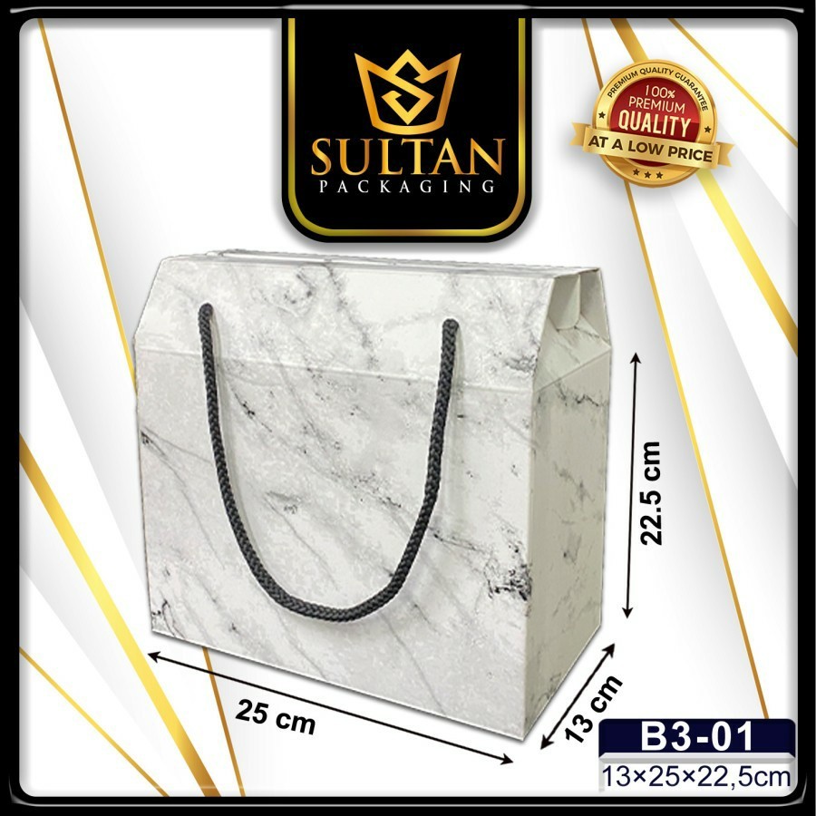 Box Hampers - Box Kado Besar Motif Marble - Kotak Hadiah Souvenir Jumbo - B3 - Image 3