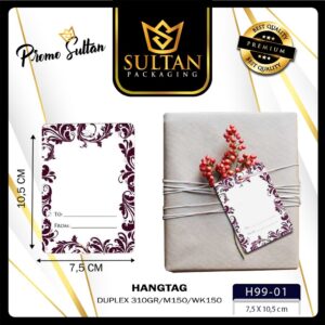 Hangtag - Tag Label - Tag Aksesoris Polos isi 20 Pcs - Tag Label Premium - H99