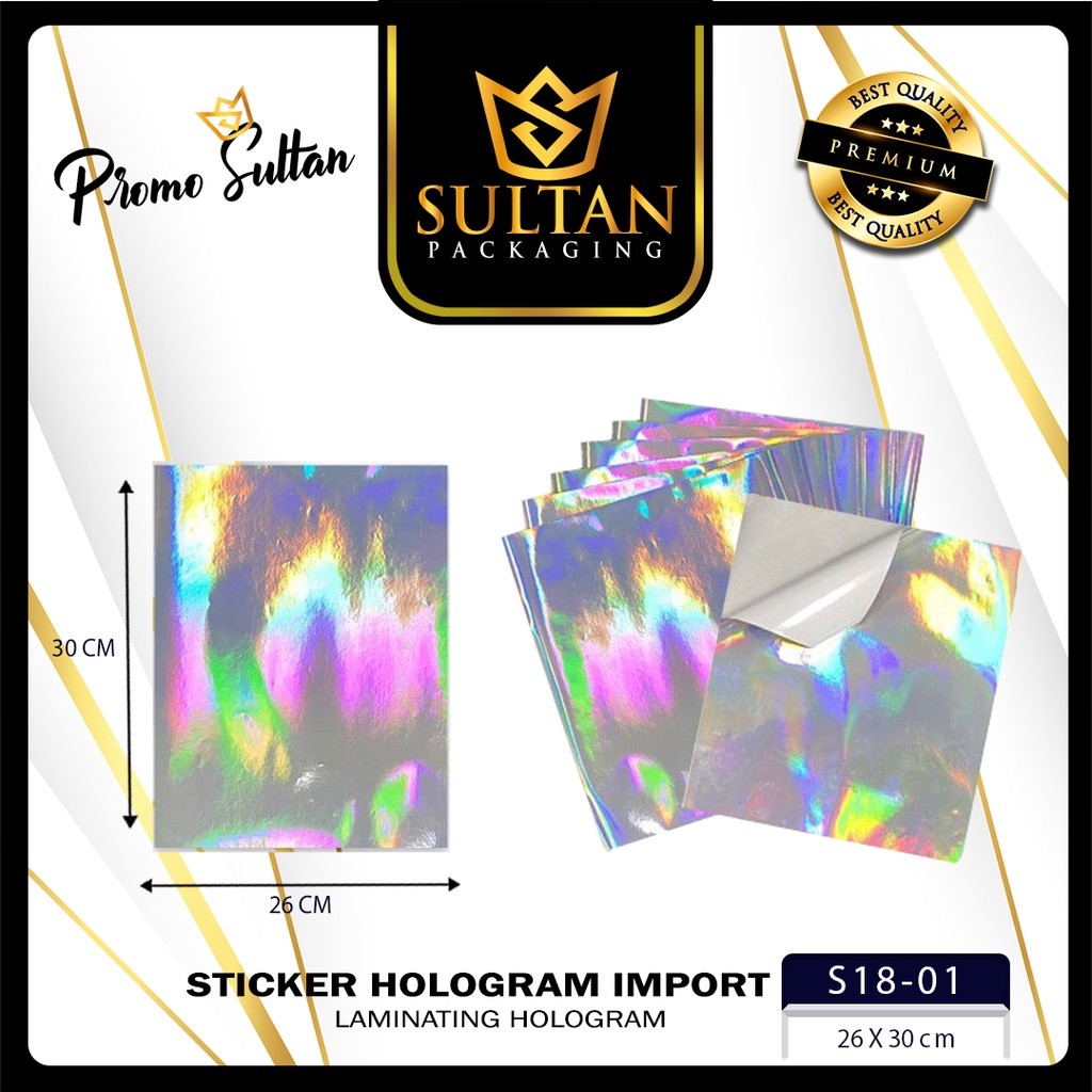 Kertas Sticker Hologram - Sticker Laminating Hologram - Kertas Sticker Mewah - S18 - Image 2